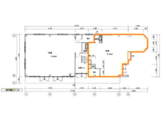 栗東市下鈎の事務所の区画図