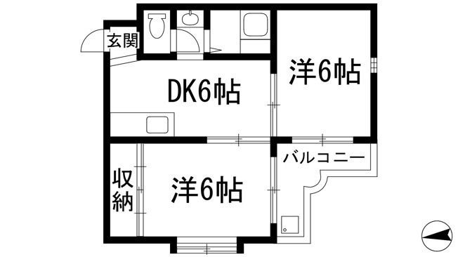 【間取り】 | 第二庭園ハイツ