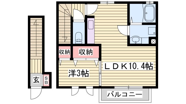 アバンセグリーンⅡの間取り