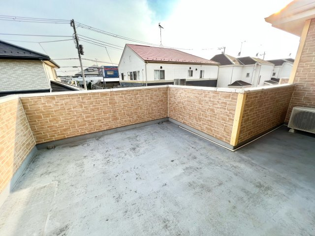 サントップタウンズ1号棟のバルコニー