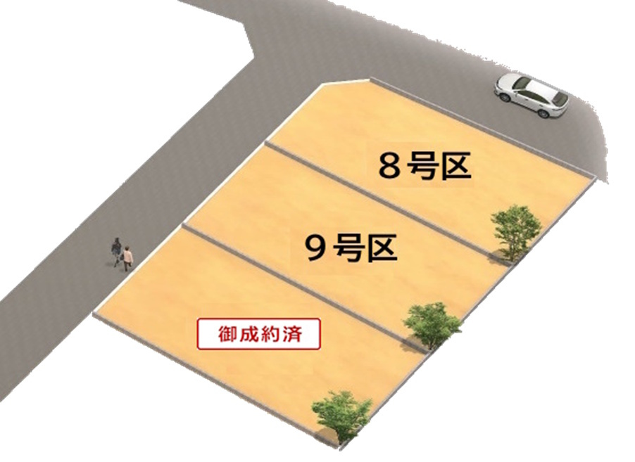 【最終一区画!!】ﾌﾟﾚｽﾃｨｱ草花　2期　8号区の土地図