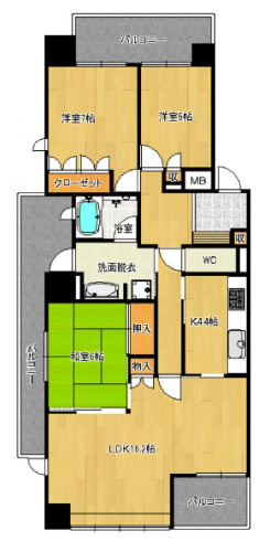 【間取り】 | グランドメゾン百道弐番館