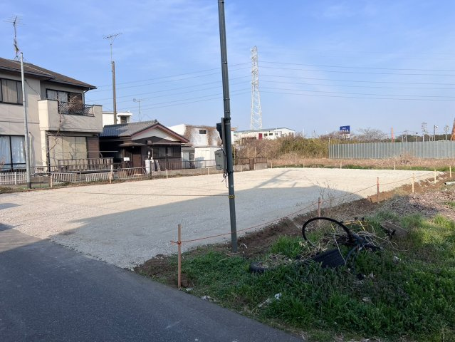 野田市　下三ケ尾　売地　全1区画の前面道路含む現地写真|前面道路含む現地写真です