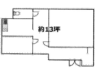 近江八幡市西庄町の店舗の区画図