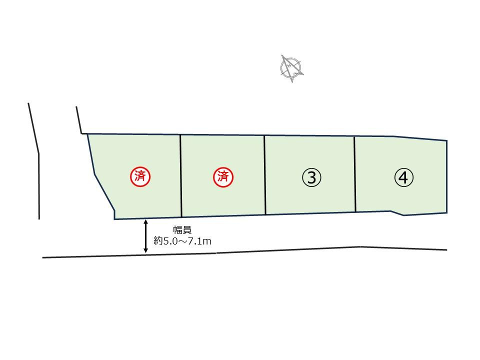 野洲市比留田　4号地の土地図
