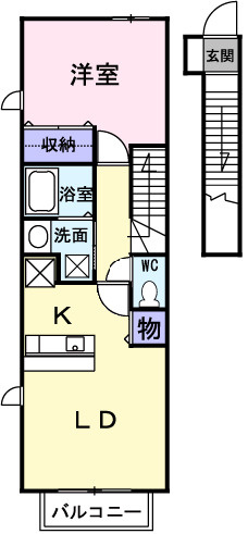 【間取り】 | アクア　ガ－デン　Ⅱ