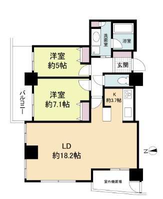 【間取り】 | クロスレジデンス大阪新町