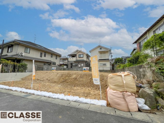 【前面道路含む現地写真】 | 城陽市寺田尼塚　D号地　売土地　建築条件付き