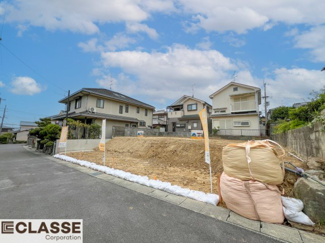 【前面道路含む現地写真】 | 城陽市寺田尼塚　D号地　売土地　建築条件付き