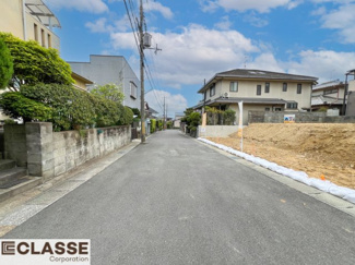 【前面道路含む現地写真】 | 城陽市寺田尼塚　D号地　売土地　建築条件付き