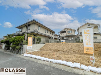 【前面道路含む現地写真】 | 城陽市寺田尼塚　C号地　売土地　建築条件無し