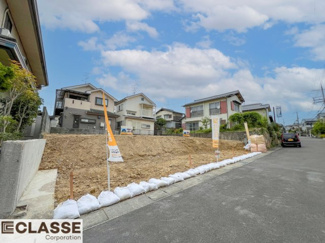 【前面道路含む現地写真】 | 城陽市寺田尼塚　C号地　売土地　建築条件無し