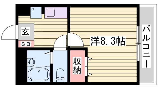 リッチウォーク市役所前Ａ棟の間取り