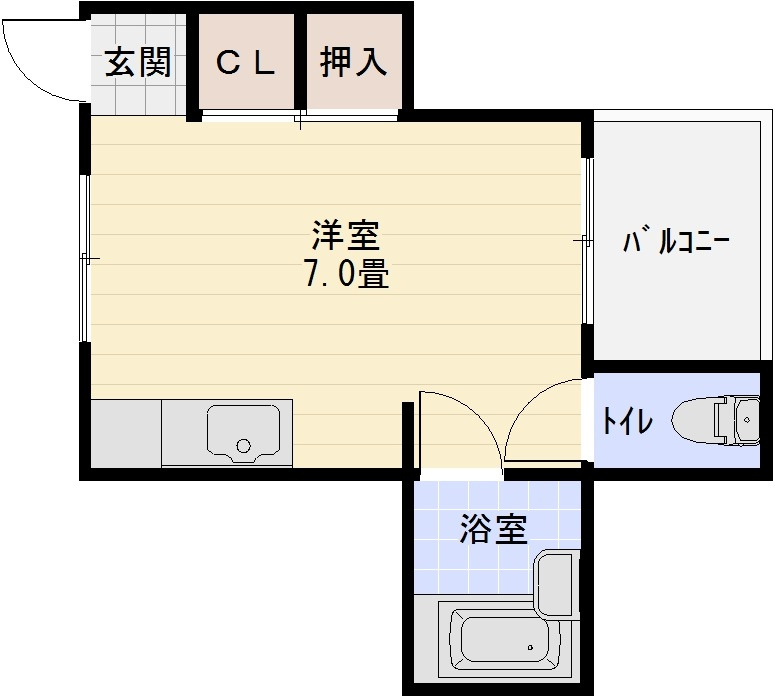 ウエストシャトー1の間取り