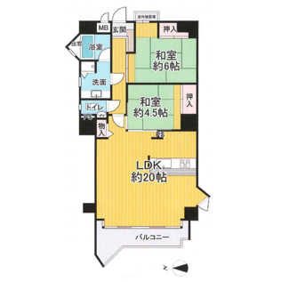 【間取り】 | セザール琵琶湖大橋
