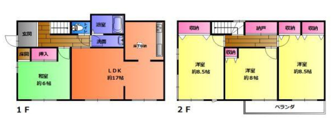 高砂市米田町米田　中古戸建の間取り|4LDKです。