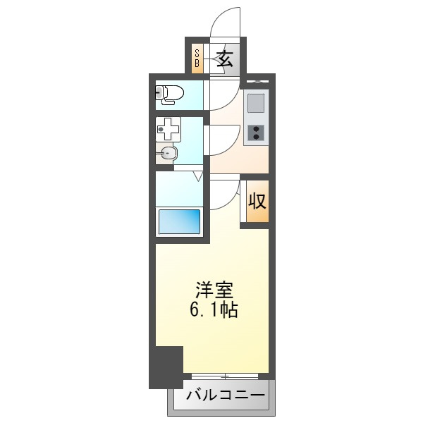 エスリード新北野アーデルの間取り