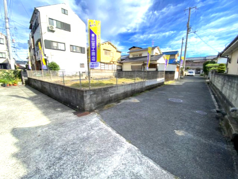 【売土地】グラッド・タウン堀溝3丁目の前面道路含む現地写真|■車通りがほぼない為、駐車も楽々ですよ♪♪