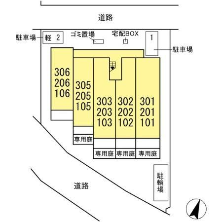 オークツリーの区画図
