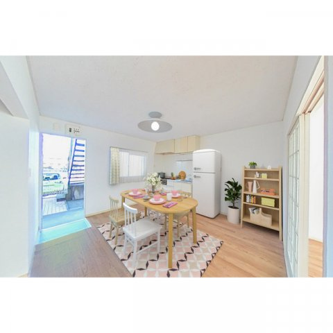 ドミール神谷の居間・リビング|CGイメージ　家具は付きません