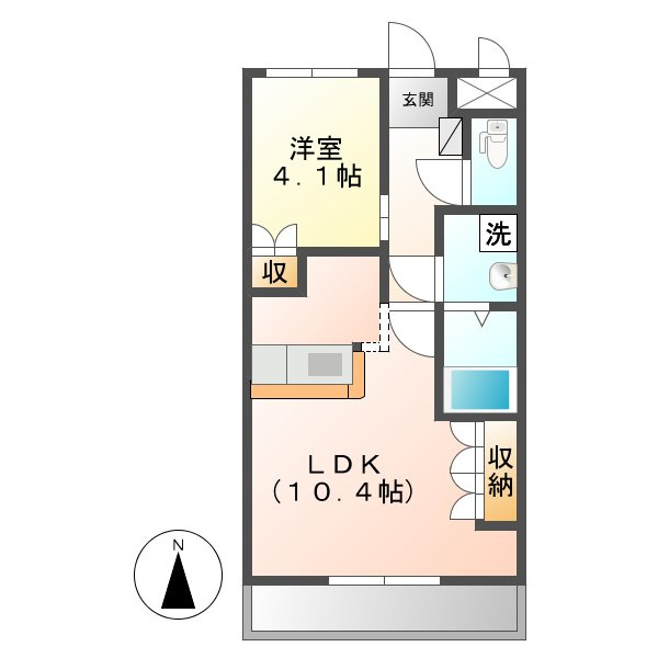プロニティーＭＡＢＩ　Ⅱの間取り