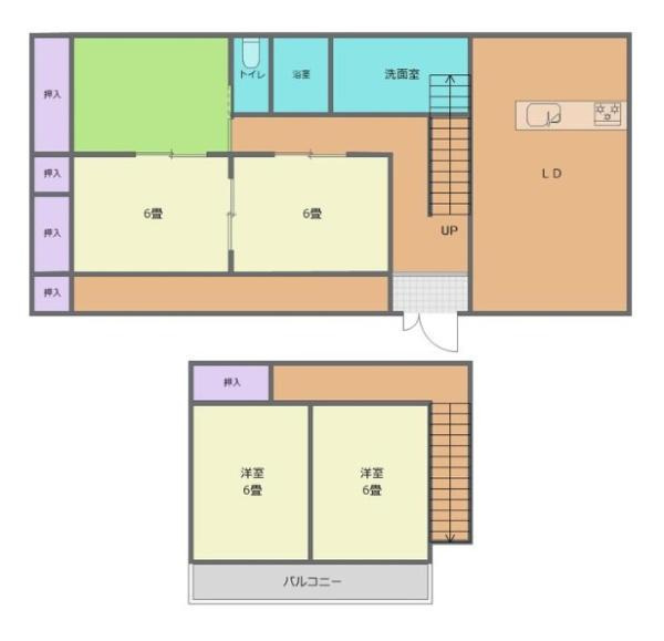 岩出市紀泉台中古戸建の間取り