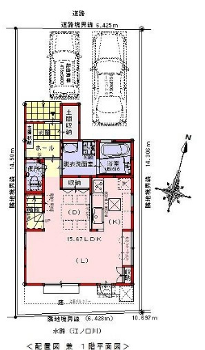 旭天神町　中古戸建　Ａ号棟　（未入居物件）の間取り