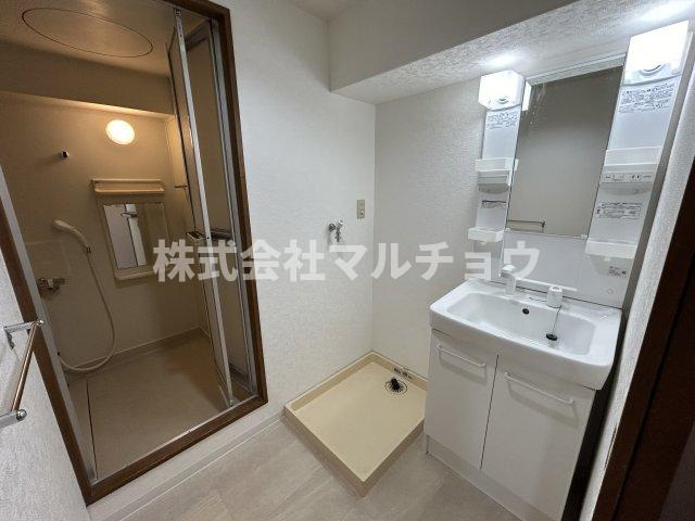ウィステリア紀伊田辺の洗面所|広い洗面スペース