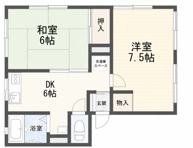 【間取り】 | グランドハウス中井