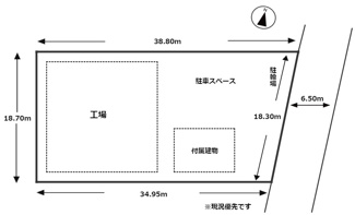 【区画図】 | 門真市松生町貸工場 | 土地図