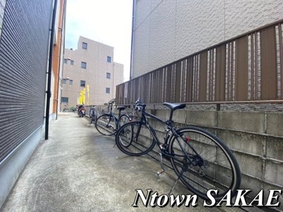 【その他共用部分】 | グリーンリーフ名城清水 | 敷地内駐輪スペースです