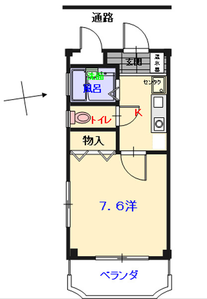 レインボーの間取り