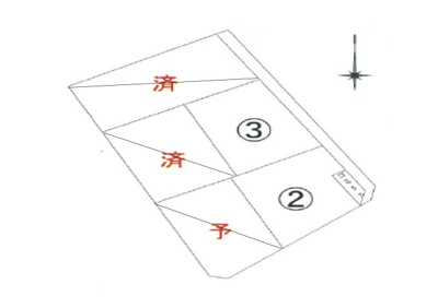 【区画図】 | 倉敷市西阿知町・5区画 | 分譲地の区割図です♪
