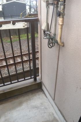 ハピネス南市岡のバルコニー