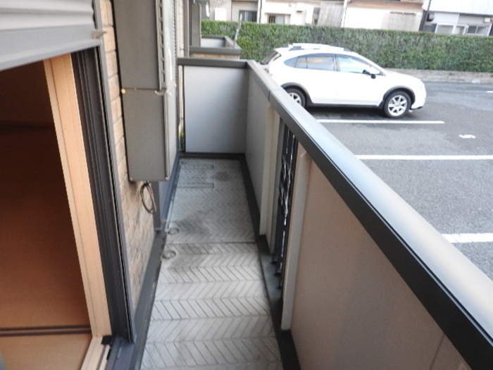 泉大津市二田町２丁目のハイツのバルコニー|広々としたバルコニーです