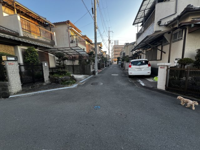 中宮山戸町土地の前面道路含む現地写真