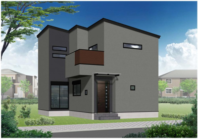 【外観パース】 | 西宮市　小松東町２丁目　新築戸建