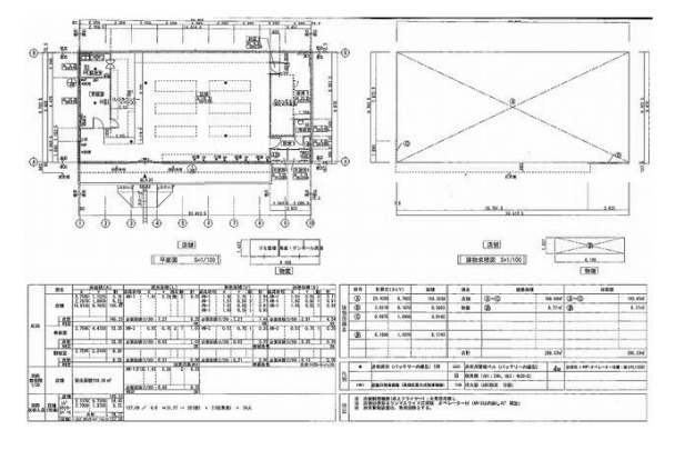 近江八幡市野田町の店舗の間取り
