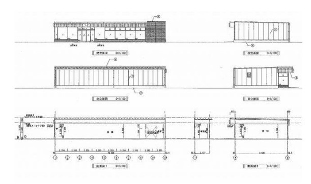 近江八幡市野田町の店舗の外観パース