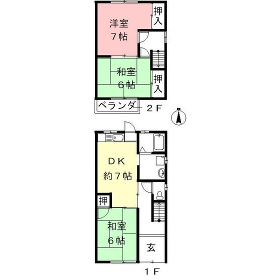 堀津町前谷住宅の間取り
