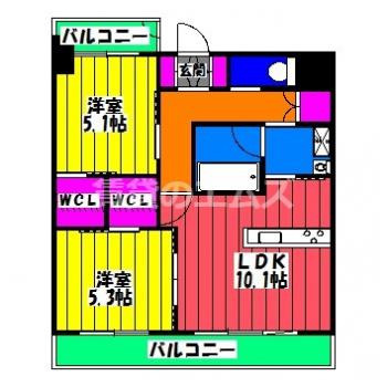 【間取り】 | ＬＵＣＩＳ高宮 | ＬＵＣＩＳ高宮の間取り
