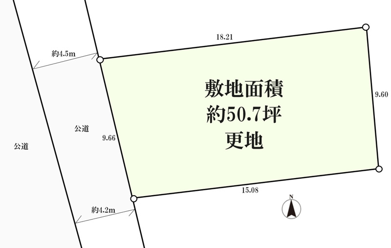「厚木駅」徒歩７分♪整形地の売地（更地）の画像