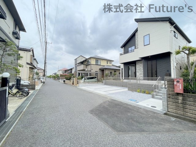 流山市宮園3丁目　新築戸建　全1棟の前面道路含む現地写真|前面道路含む現地写真です。