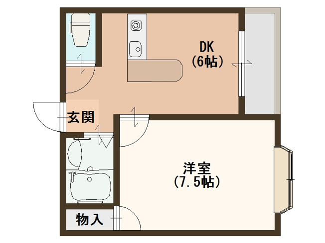 【間取り】 | エルベ新北島
