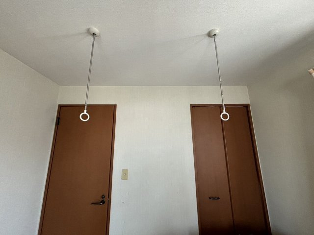 【設備】 | 大和ハウス施工の軽量鉄骨造りの一戸建て | あると嬉しいホスクリーン♪　雨の日の室内干にはとても便利なアイテムですね！！