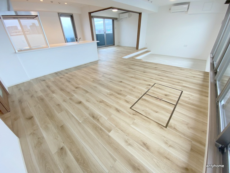 AsSkyFloor 仲介手数料無料の居間・リビング