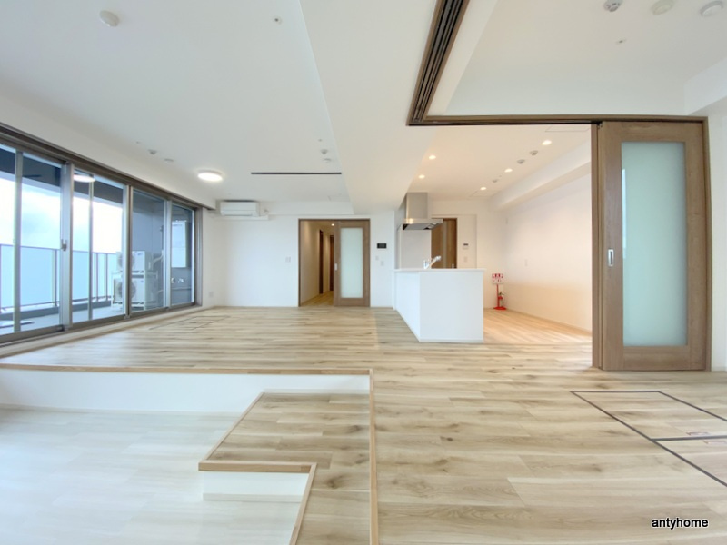 AsSkyFloor 仲介手数料無料の居間・リビング