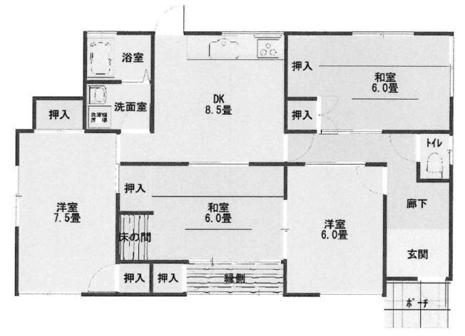 【間取り】 | 亀岡　西つつじヶ丘雲仙台二丁目　一戸建