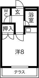 T-コーポ　　　刈谷市近郊の賃貸はクラスホームの間取り