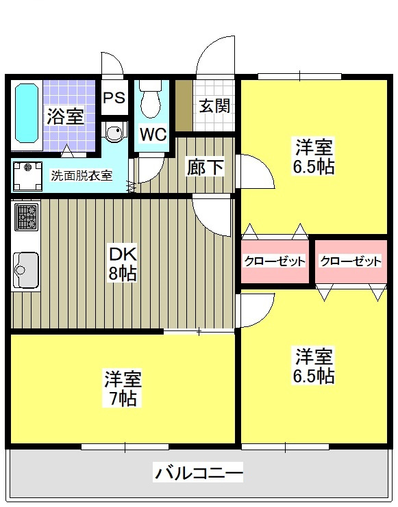 ディアオオイソの間取り